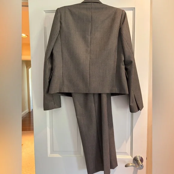 Dries Van Noten Gray and Brown Pantsuit Classic Elegance size 36 - Picture 5 of 5